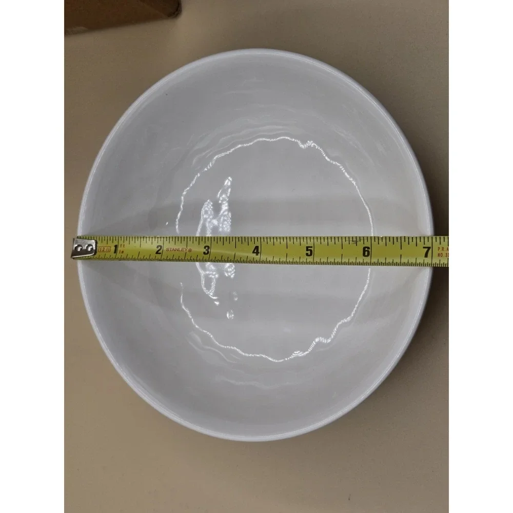Pottery Barn Cabana Melamine Cereal Bowl Set of 4 Stone‎ NEW